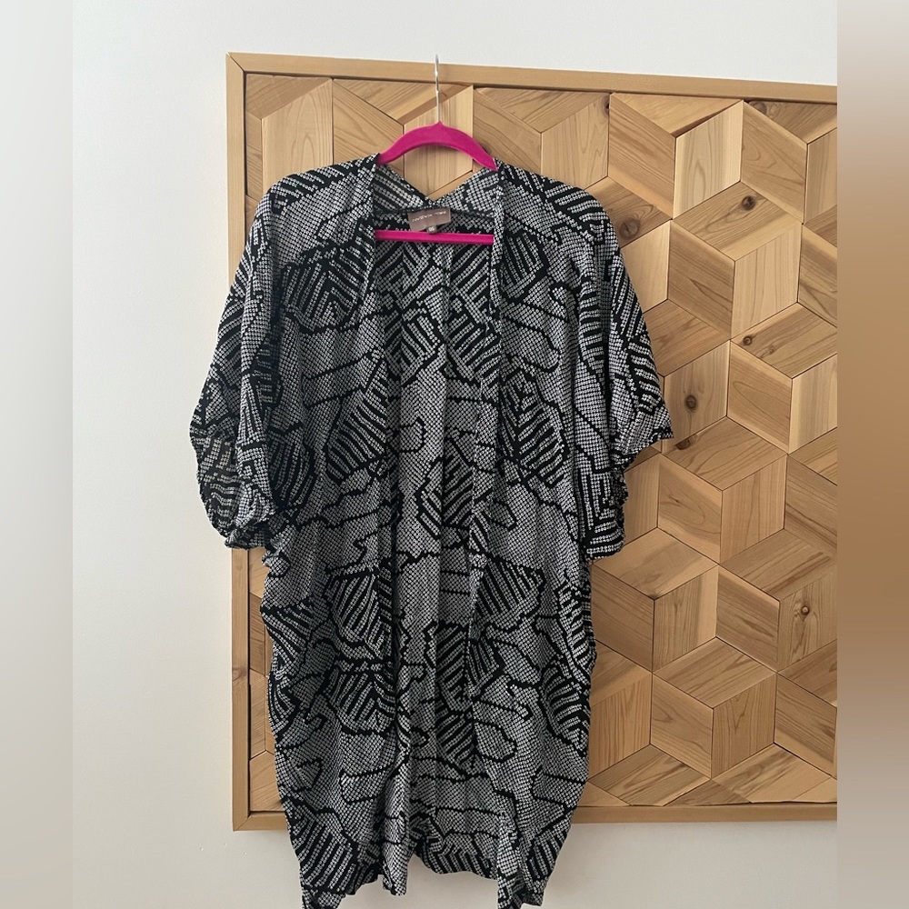 Bel Katzen black and white One Size kimono